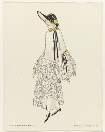 Gazette du Bon Ton, 1921 - No. 10: Sketch No. XV