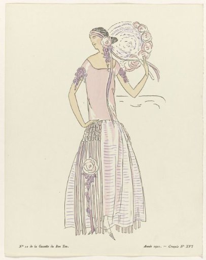 Gazette du Bon Ton, 1921 - No. 10: Sketch No. XVI