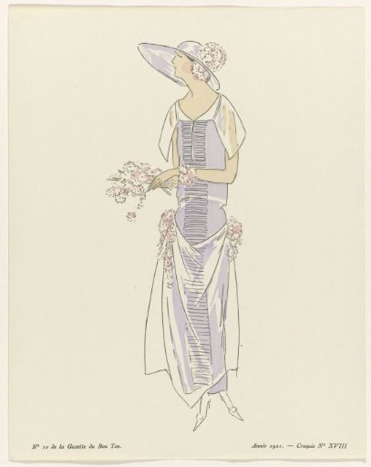 Gazette du Bon Ton, 1921 - No. 10: Sketch No. XVIII