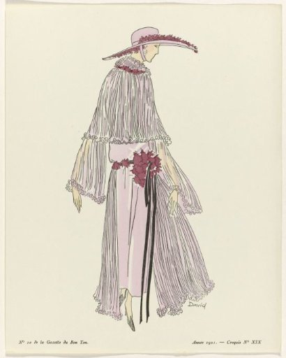 Gazette du Bon Ton, 1921 - No. 10: Sketch No. XIX