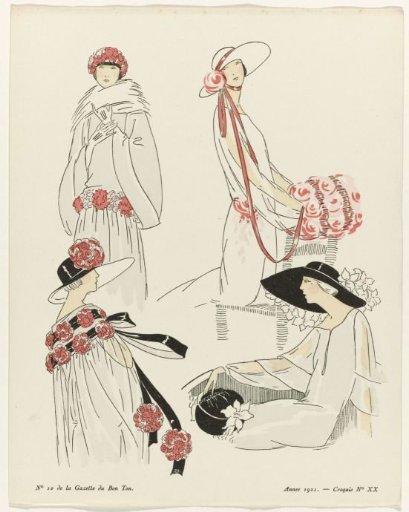 Gazette du Bon Ton, 1921 - No. 10: Sketch No. XX