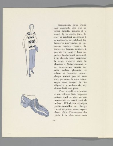 Gazette du Bon Ton, 1924 - No. 6 : p. 242: Chaussez-vous pour les Sports