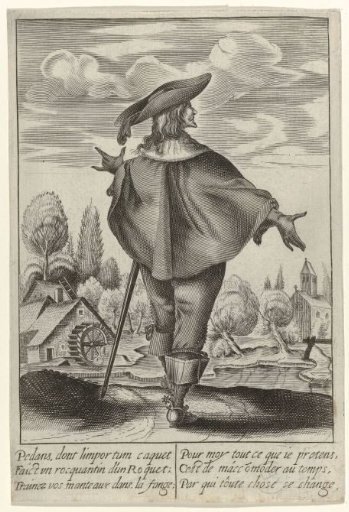 Man Seen from the Back, Dressed According to French Fashion ca. 1630