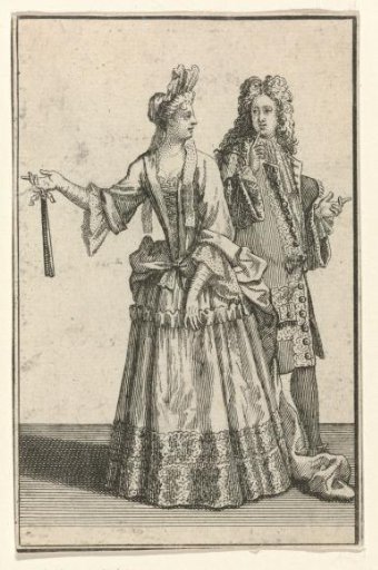Woman in a Mantle and Man in a Justaucorps