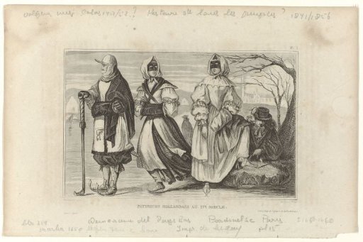 Dutch Skaters in the 17th Century.