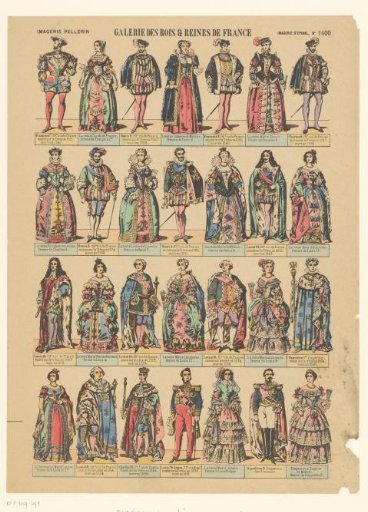 Twenty-Eight French Kings and Queens