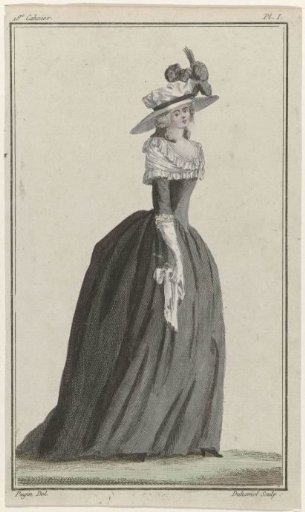 Cabinet des Modes ou les Modes Nouvelles, August 1, 1786, Pl. I