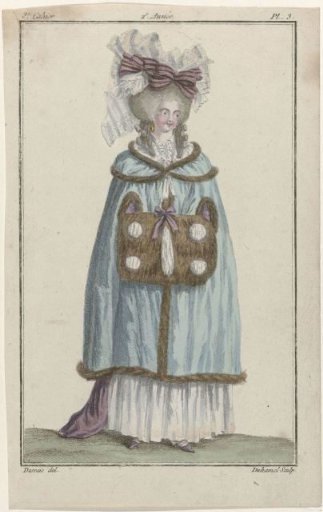 Magazine of New French and English Fashions, 10 December 1786, 2nd Year, 3rd Issue, Pl. 3