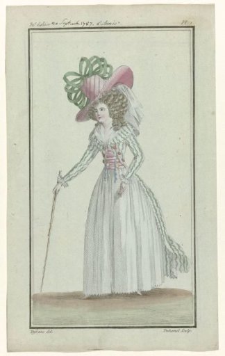 Magasin des Modes Nouvelles Françaises et Anglaises, 20 September 1787, Pl. 1