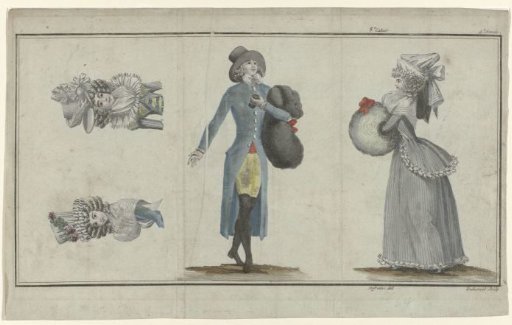 Magasin des Modes Nouvelles Françaises et Anglaises, 11 February 1789, Pl. 1, 2, and 3