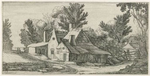 Landscape with farmhouses