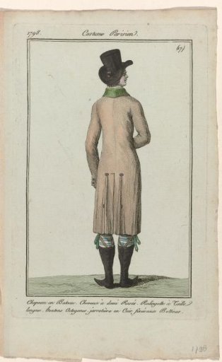 Journal des Dames et des Modes, Parisian Costume, 8 January 1798 (1) or (17): Boat-shaped Hat...
