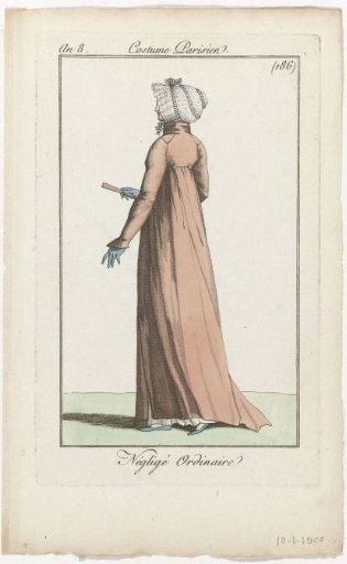 Journal des Dames et des Modes, Parisian Costume, 10 January 1800, Year 8 (186): Ordinary Negligé