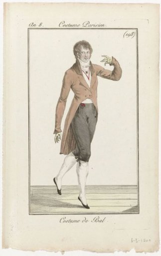 Journal des Dames et des Modes, Parisian Costume, 6 March 1800, Year 8, (198): Ball Costume