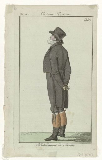 Journal des Dames et des Modes, Parisian Costume, 10 January 1803, Year 11, (441): Morning Attire