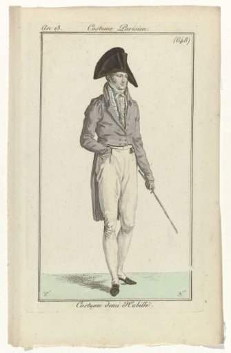 Journal des Dames et des Modes, Parisian Costume, 24 June 1805, Year 13, (648): Half-Dressed Costume