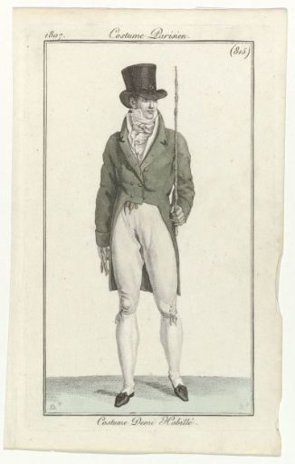 Journal des Dames et des Modes, Parisian Costume, 15 June 1807, (815): Half-Dressed Costume