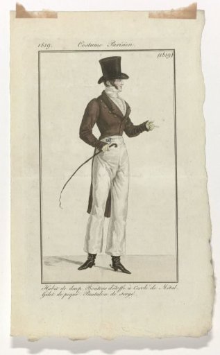Journal des Dames et des Modes, Parisian Costume, 31 May 1819, (1819): Cloth Coat (...)