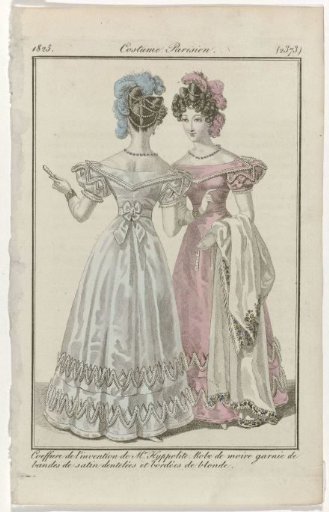 Journal des Dames et des Modes, Parisian Costume, 31 December 1825, (2373): Coiffure of the Invention (...)