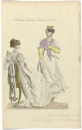 John Bell's Weekly Messenger, 1806: Parisian Summer Fashions 1806.