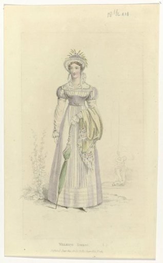 La Belle Assemblée, 1 June 1822, No. 162: Walking Dress.