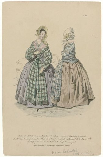Court Magazine, 1839, No. 89: Chapeau de Mme Baudry (...)