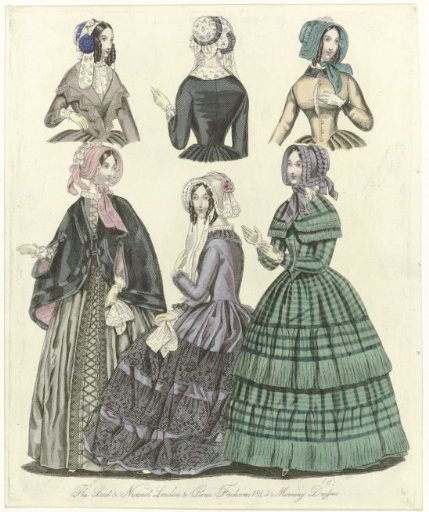 The World of Fashion, 1845: The Last & Newest (...) Morning Dresses