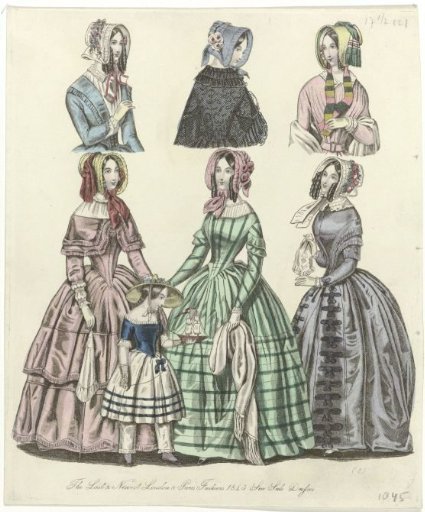 The World of Fashion, 1845: The Last & Newest (...) Sea Side Dresses