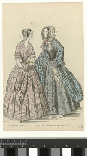 The Ladies' Cabinet of Fashions, ca. 1846: Evening dress (...)