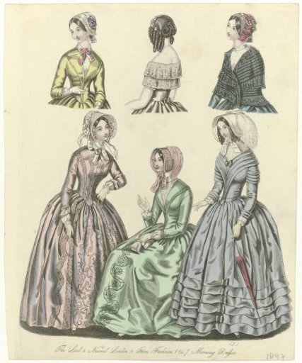 The World of Fashion, 1847: The Last & Newest (...) Morning Dresses