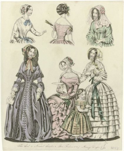 The World of Fashion, 1847: The Last & Newest (...) Morning Dresses