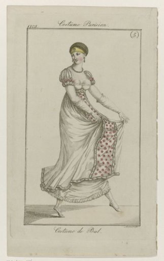 Journal des Dames et des Modes, Frankfurt Edition 1805, Parisian Costume, (5): Ball Costume