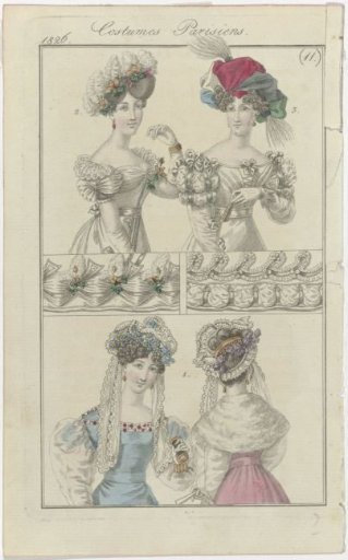 Journal des Dames et des Modes, Frankfurt Edition 1826, Parisian Costumes, (11)