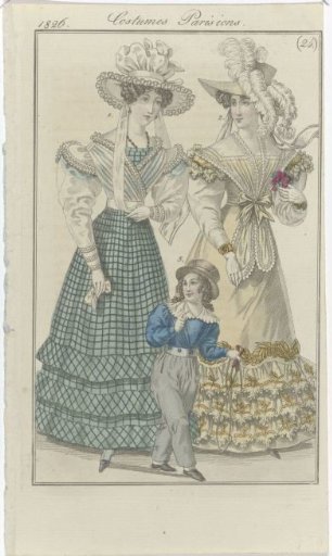 Journal des Dames et des Modes, Frankfurt Edition 1826, Parisian Costumes, (24)