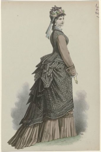 Woman in a Kimono with a Train, 1875, No. 43