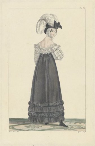 Incroyables et Merveilleuses, 1815, Merveilleuse, Pl. V, copy after No. 24