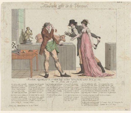 Courrier des Spectacles, Year 9 (1801), 4th Year, No. 43: Admirable Effect of the Vaccin (...)