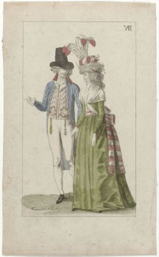Cabinet of Fashion and Taste, ca. 1794, No. 7 (VII)