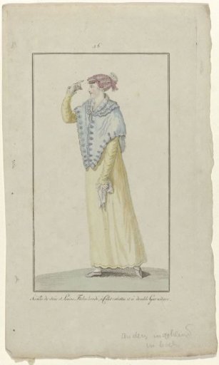 Elegantia, or Journal of Fashion, Luxury and Taste for Ladies, February 1808, No. 36: Résille de soie et Lain (...)