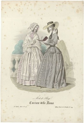 Corriere delle Dame, July 18, 1845, No. 40: Paris Fashion