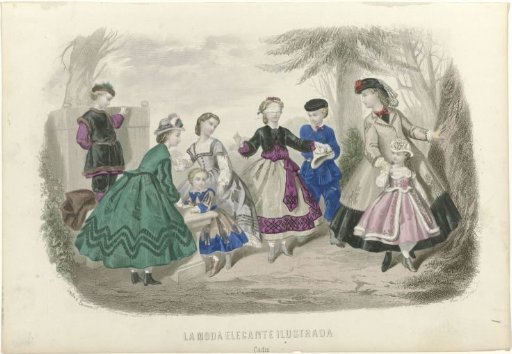 The Illustrated Elegant Fashion, Cadiz, 1866