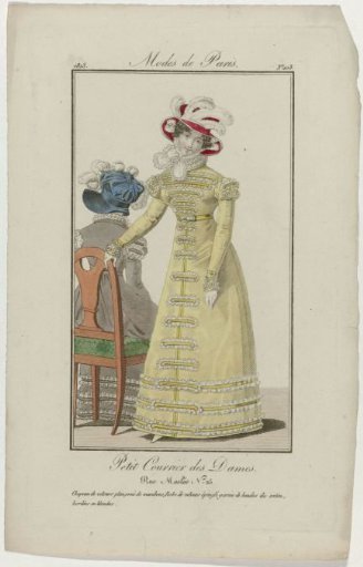 Petit Courrier des Dames, 1823, No. 103: Full Velvet Hat (...)