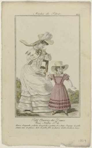 Petit Courrier des Dames, 1824, No. 220: Organdy Blouse (...)