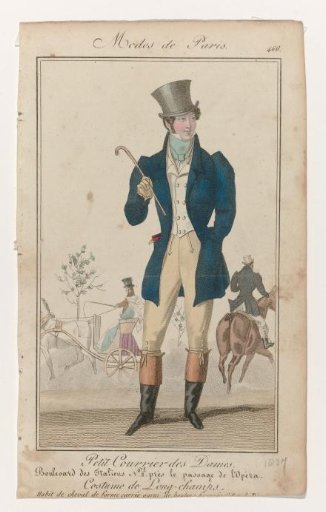 Petit Courrier des Dames, 1827, No. 466: Riding Habit (...)