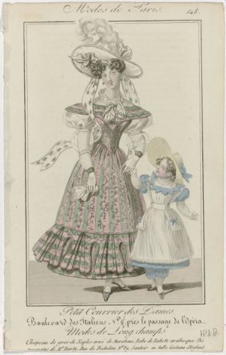 Petit Courrier des Dames, 1828, No. 548: Gros de Naples Hat (...)