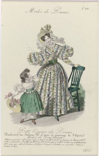 Petit Courrier des Dames, 1832, No. 886: Gros de Naples Hat (...)