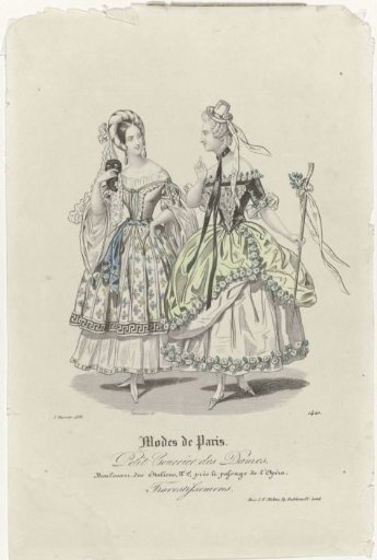 Petit Courrier des Dames, 5 February 1838, No. 1420: Disguises