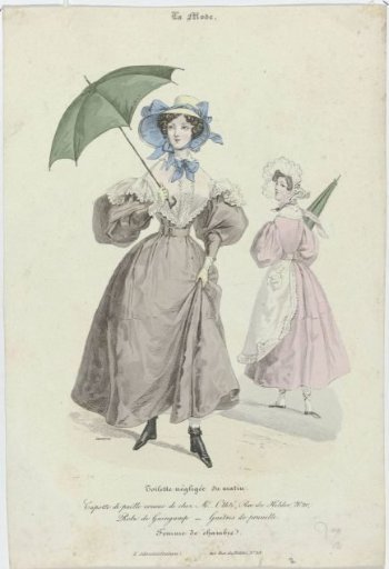 La Mode, 1830, Pl. 59: Morning Casual Toilette (...)