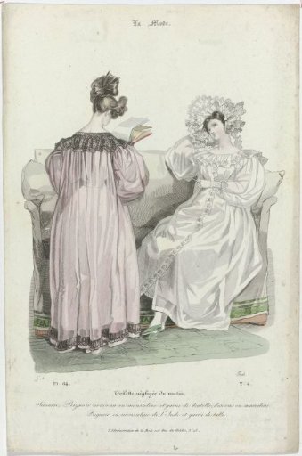 La Mode, 1830, Pl. 64, Vol. 4: Morning Casual Toilette (...)