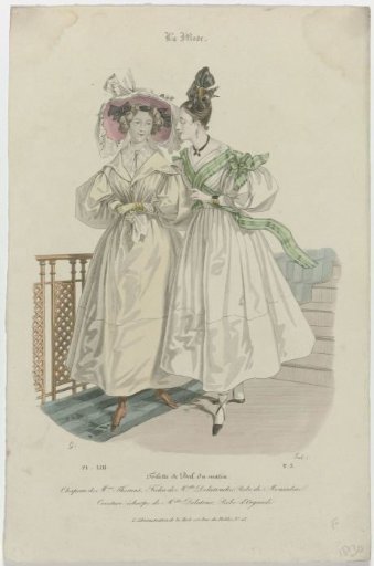 La Mode, 1830, Pl. 53, Vol. 3: Morning Ball Toilette (...)